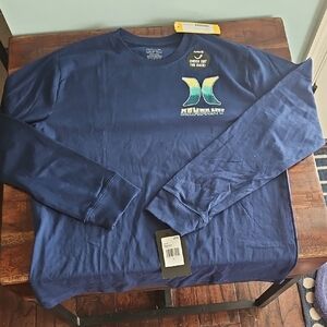 Hurley Navy Long Sleeve Tee for Men